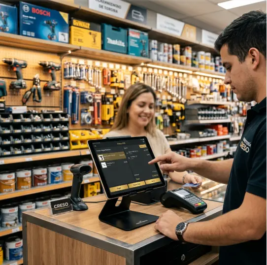 Negocio Próspero utilizando Creso POS